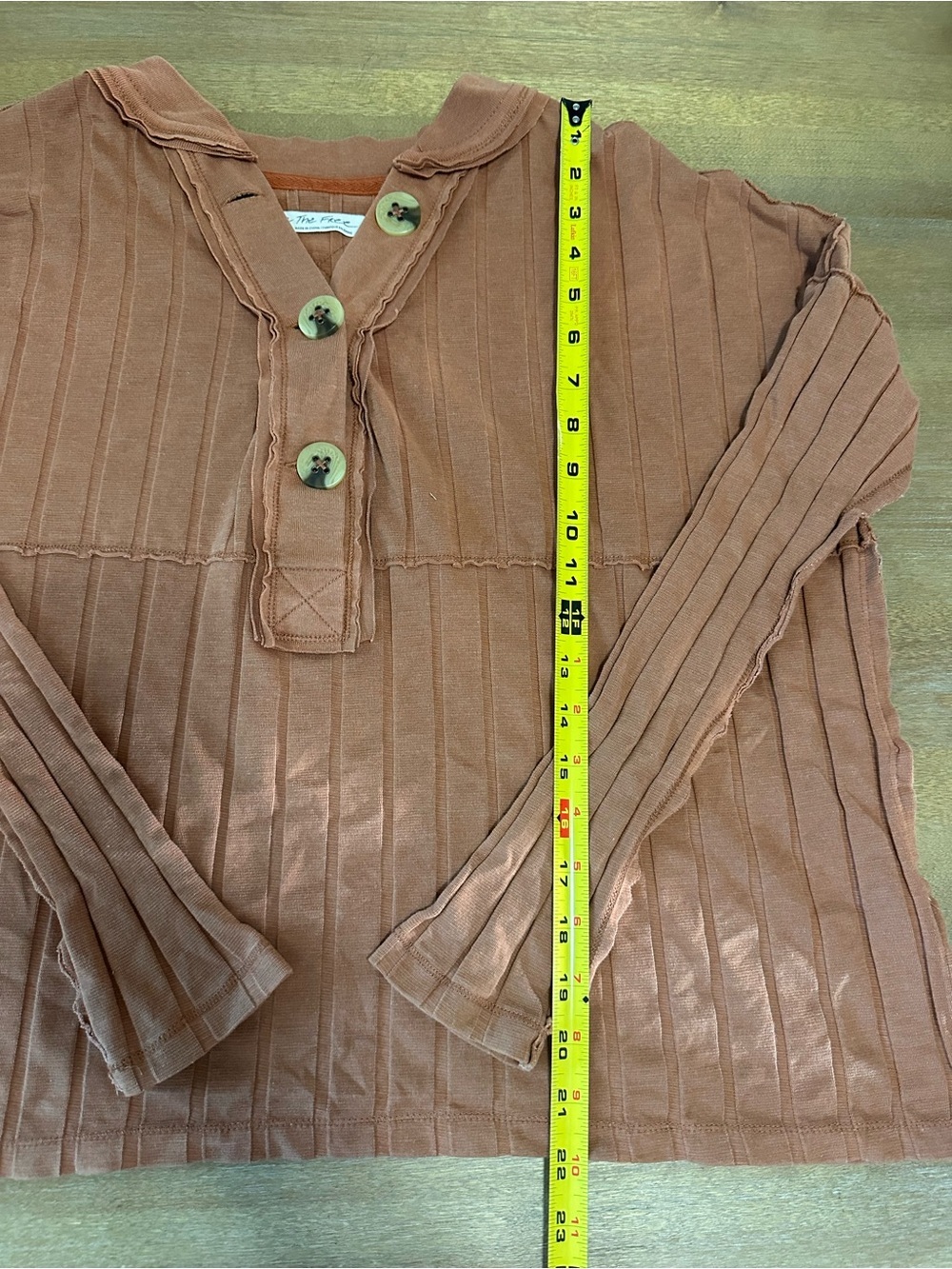 We The Free In The Mix Women’s Henley Rust Small - Picture 5 of 8